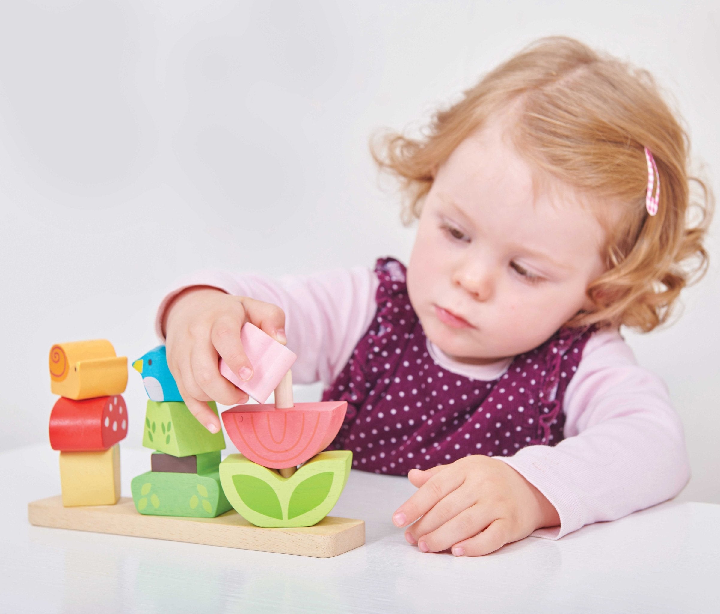 Le Toy Van Stacking Garden Wooden Stacking Toy