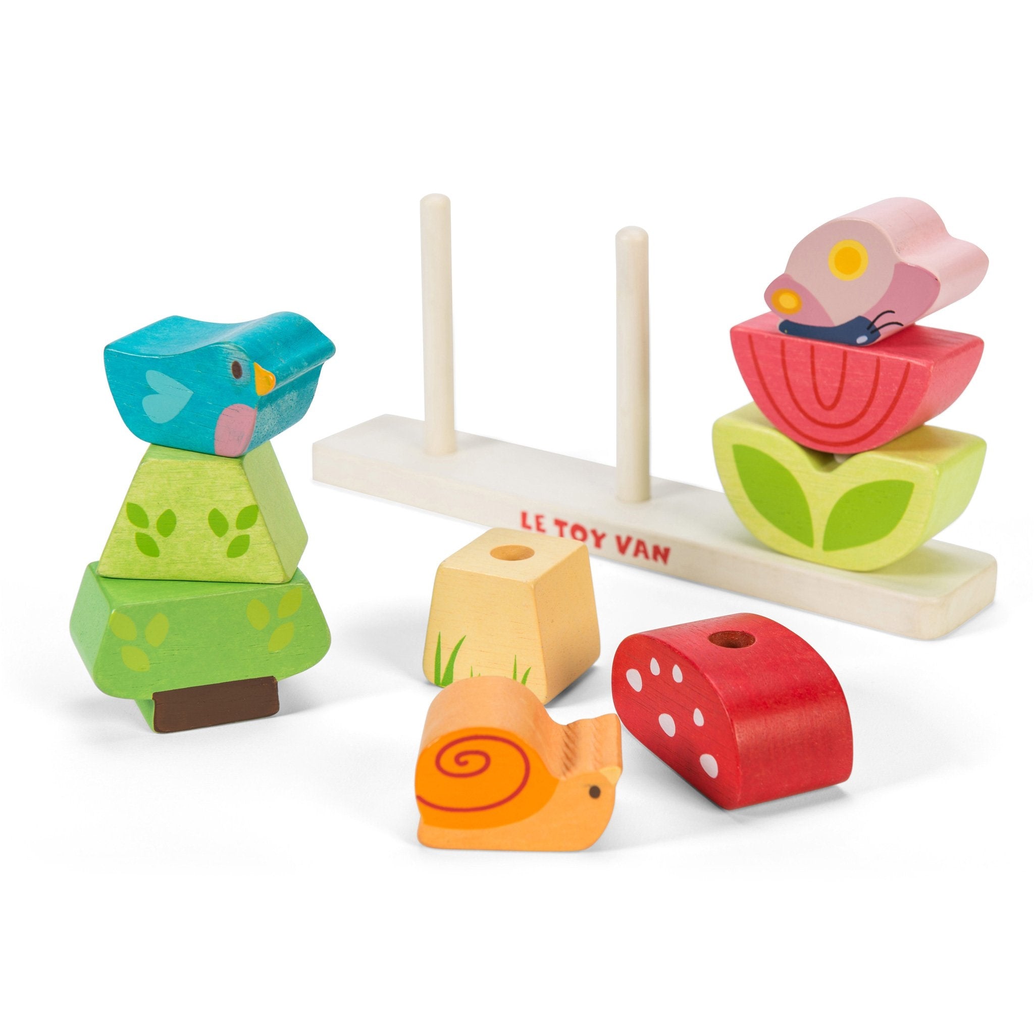 Le Toy Van Stacking Garden Wooden Stacking Toy