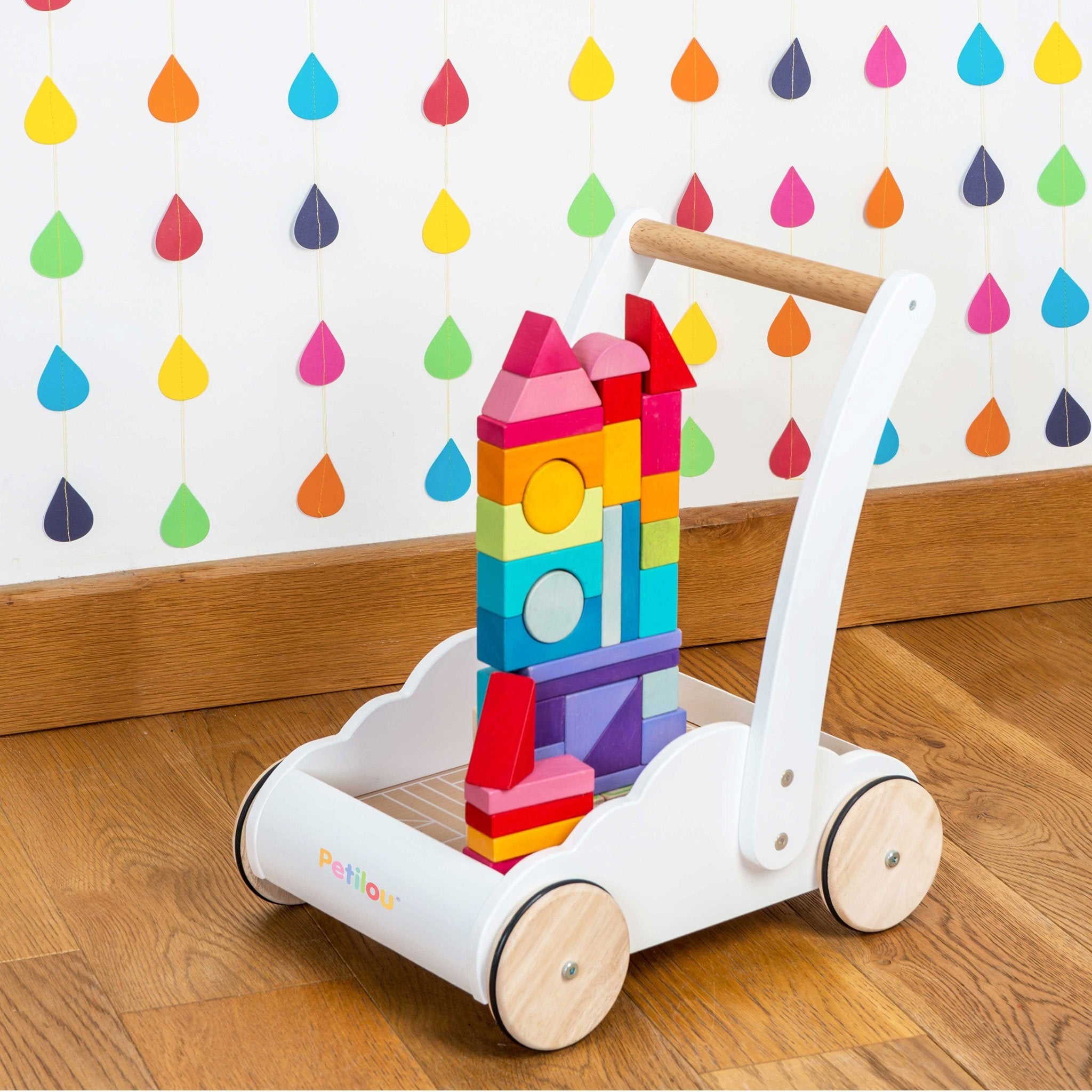 Le Toy Van Rainbow Cloud Baby Walker