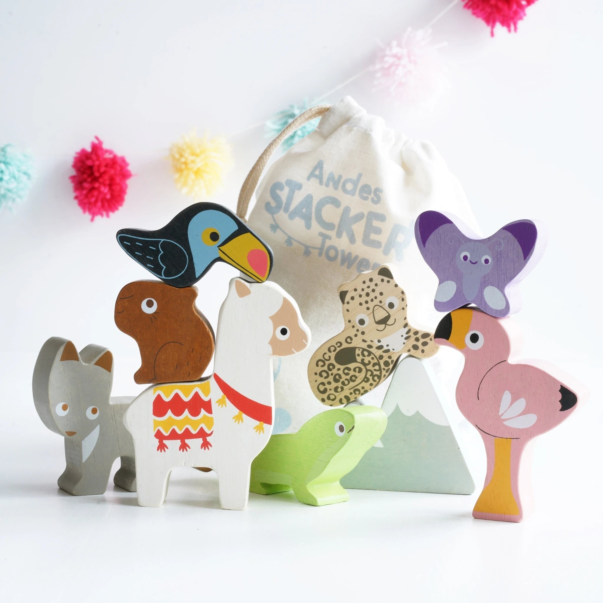 Le Toy Van Andes Stacking Tower and Bag