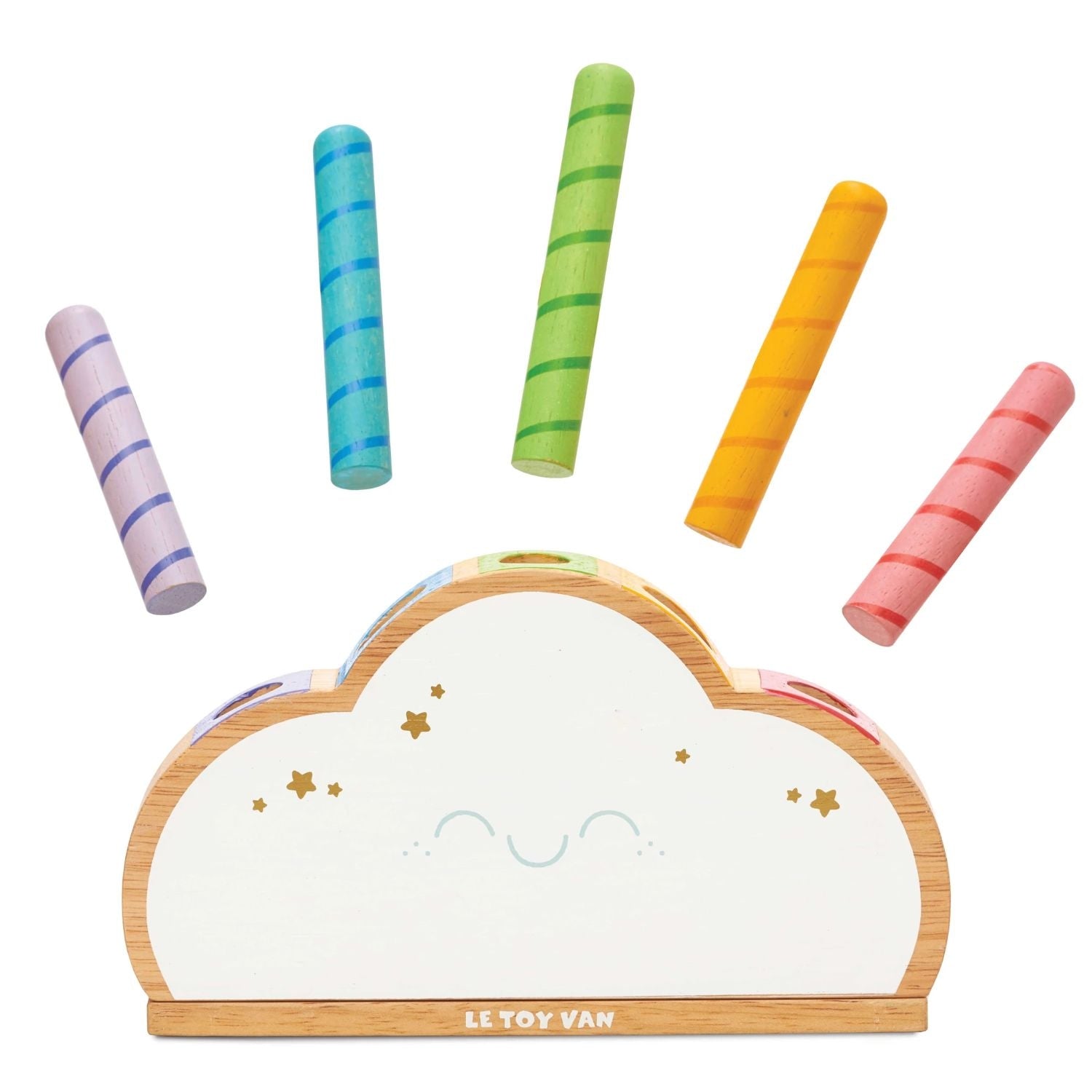 Le Toy Van Rainbow Cloud Pop Wooden Sorter