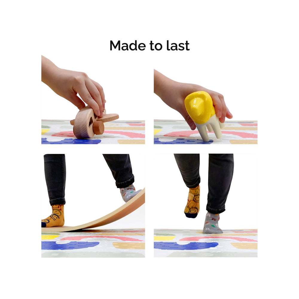 Oribel PurePlay Antibac Foldable Playmat - 150 x 200cm (2 Designs) - Pupsik Singapore