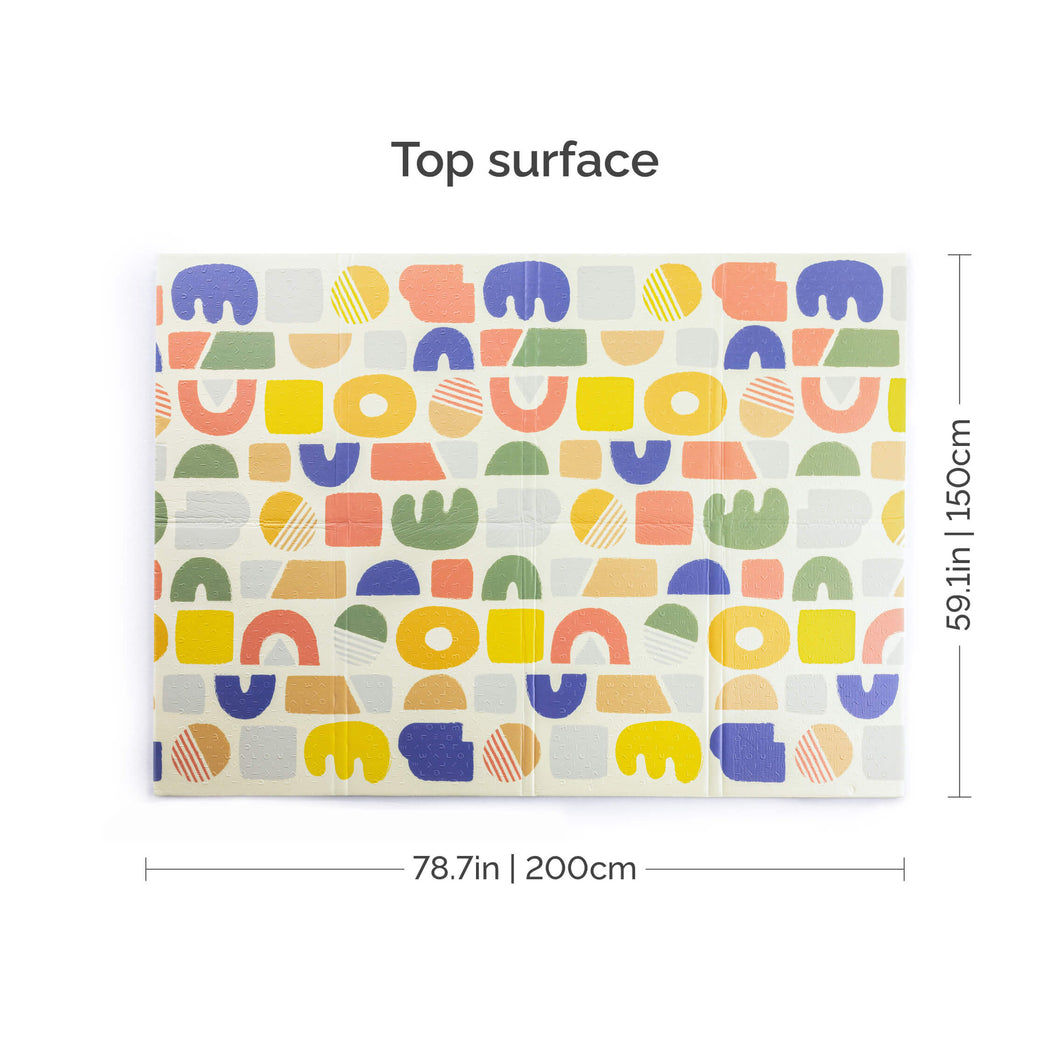 Oribel PurePlay Antibac Foldable Playmat - 150 x 200cm (2 Designs) - Pupsik Singapore