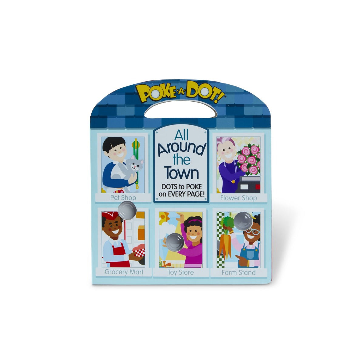 Melissa & Doug Poke-A-Dot Board Carry Book (2 Titles) - Pupsik Singapore