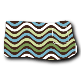 Pupsik Pouch Baby Sling - Bahamas Waves