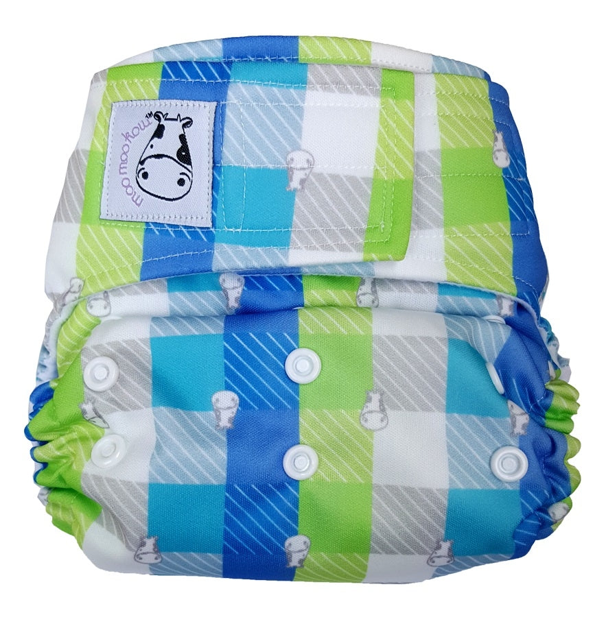 Moo Moo Kow One Size Aplix Cloth Diaper (2 colors)