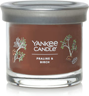 Yankee Candle Signature Small Tumbler Candle, 1- Wick (4.3oz) - Praline & Birch