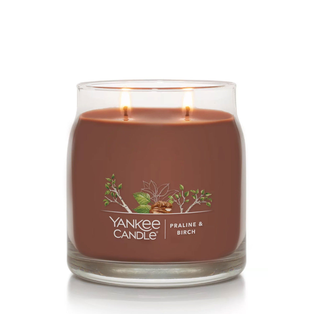 Yankee Candle Signature Medium Jar Candle, 2-wicks (13oz) - Praline and Birch