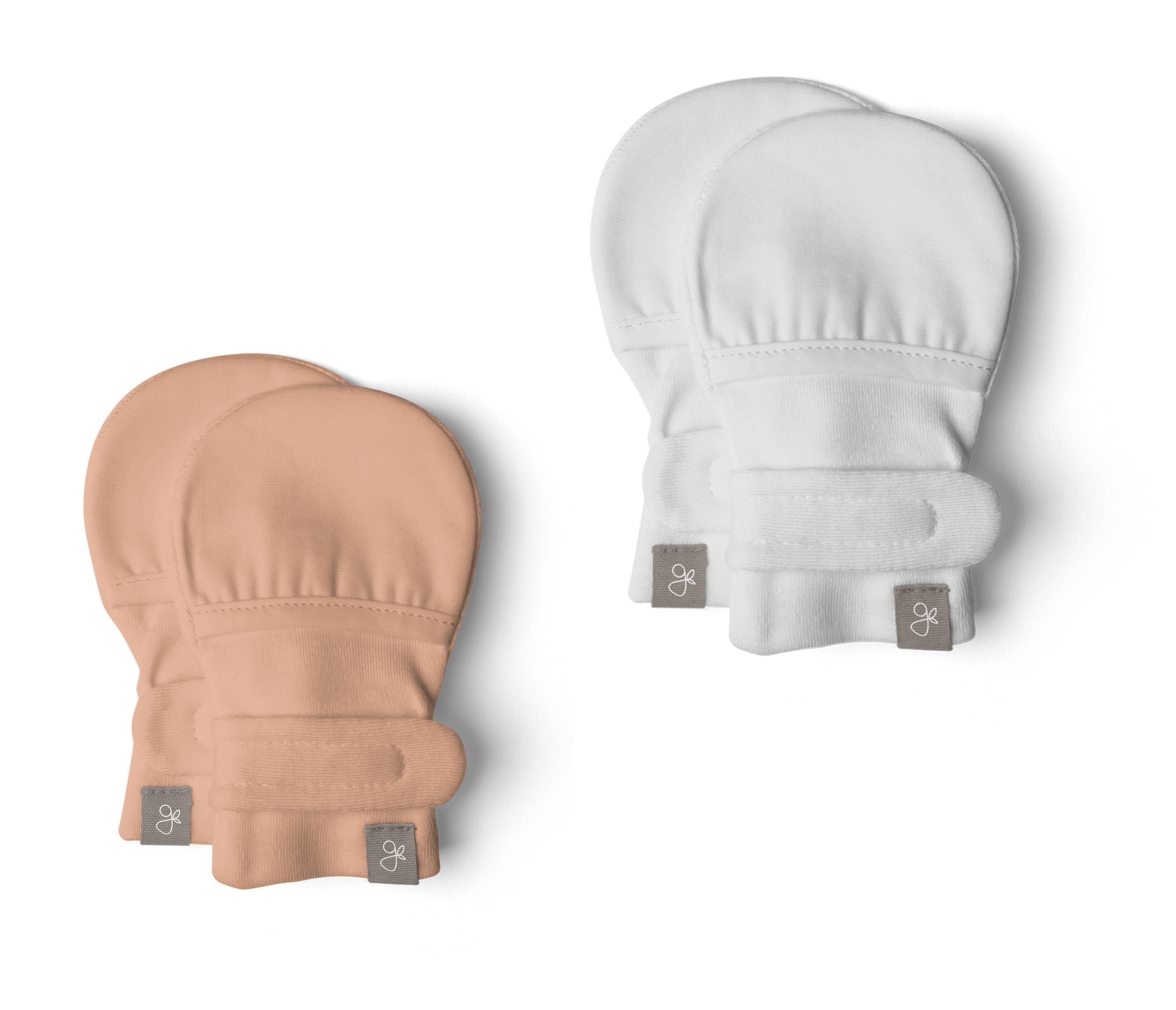 Goumi Bamboo & Organic Cotton Baby Mittens 0-3m (2pk) (4 Designs)