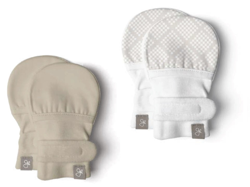 Goumi Bamboo & Organic Cotton Baby Mittens 0-3m (2pk) (4 Designs)