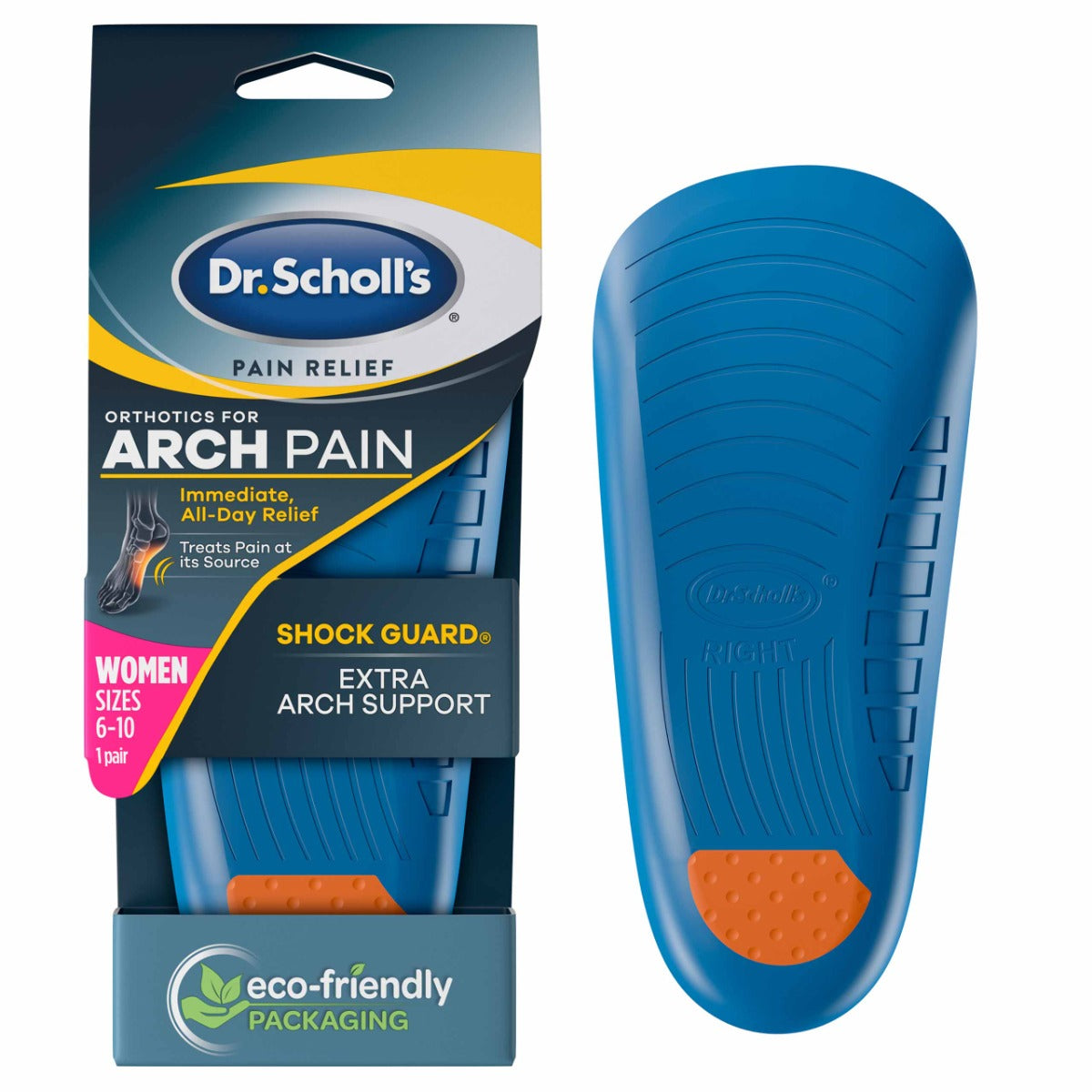Dr Scholl's Pain Relief for Arch Pain Orthotics (2 Sizes) - Pupsik Singapore