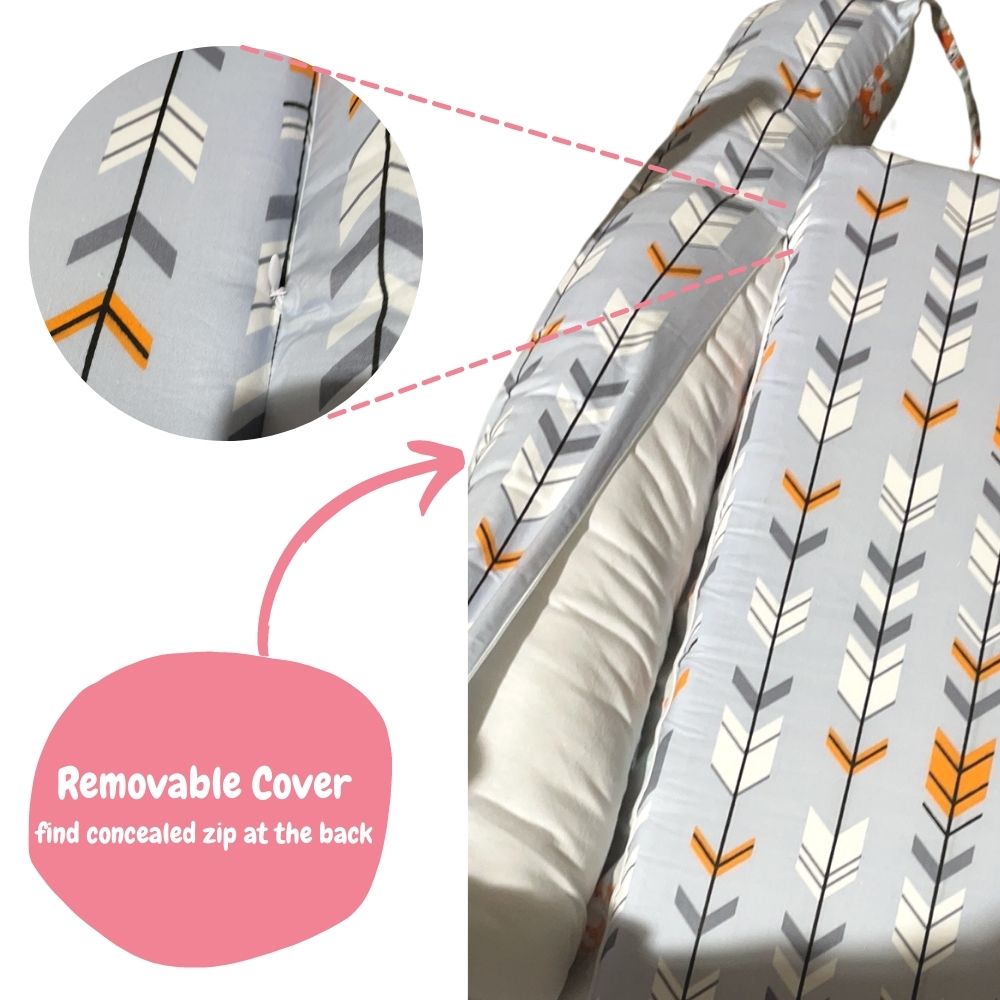 MPJ Organic Cotton Baby Nest Lounger (removable cover) (3 Designs)
