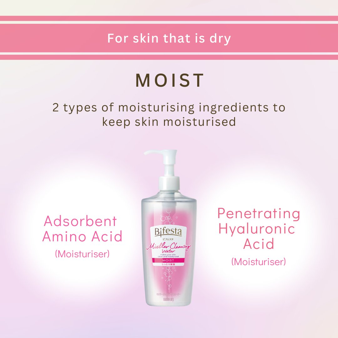 Bifesta Micellar Cleansing Water, 400ml - Moist
