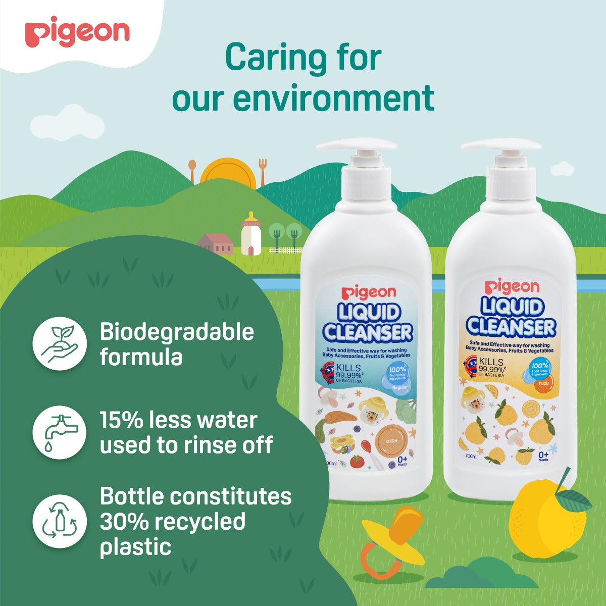 Pigeon Liquid Cleanser, 200ml - Regular (Exp 03/28)