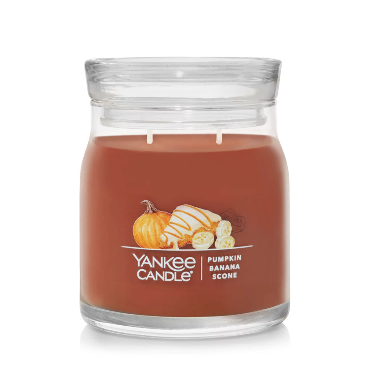 Yankee Candle Signature Medium Jar Candle, 2-wicks (13oz) - Pumpkin Banana Scone
