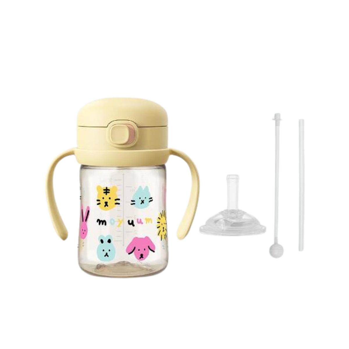 Moyuum PPSU All-in-One One-Touch Straw Bottle, 170ml