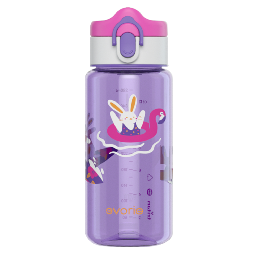 Evorie Tritan Kids Drinking Spout Water Bottle, 380ml (7 Designs) - Pupsik Singapore