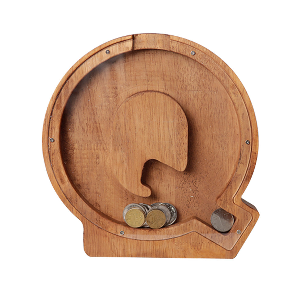 Wooden Alphabet Piggy Bank (23 Letters) - Pupsik Singapore