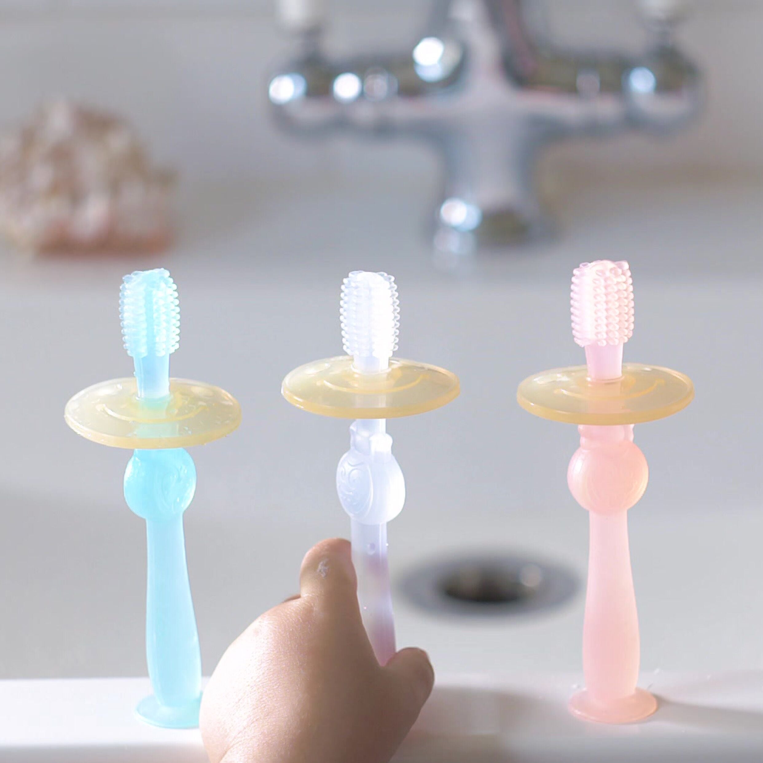Haakaa 360 Silicone Baby Toothbrush (3 Colours)