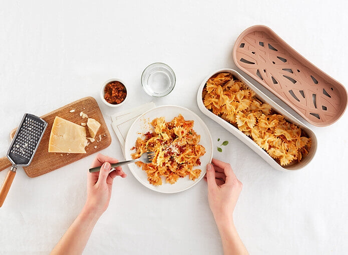 Lekue Quick Pasta Recipes Cooker - Terracotta