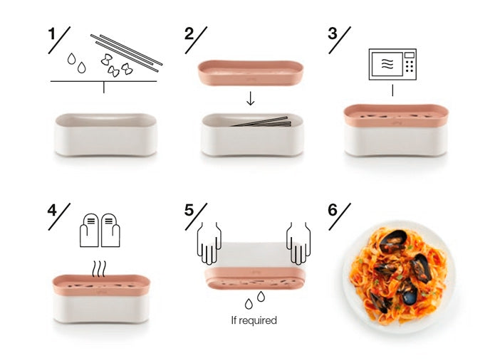 Lekue Quick Pasta Recipes Cooker - Terracotta