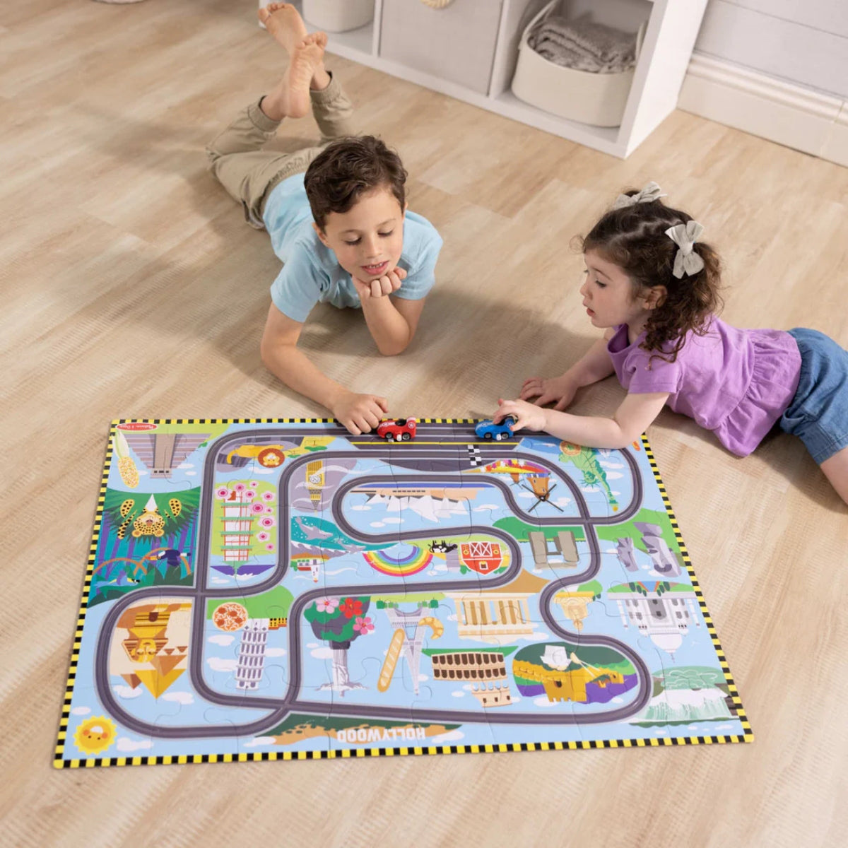 Melissa & Doug Floor Puzzle, 48 pcs (5 Themes) - Pupsik Singapore