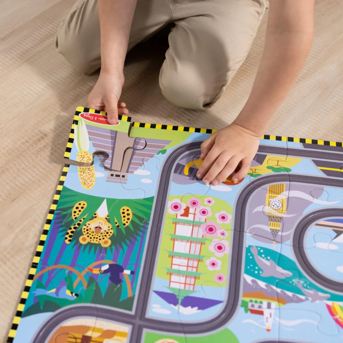 Melissa & Doug Floor Puzzle, 48 pcs (5 Themes) - Pupsik Singapore