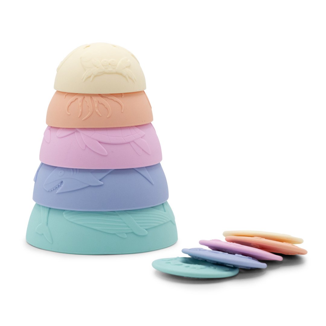 Jellystone Designs Ocean Stacking Cups - Pupsik Singapore