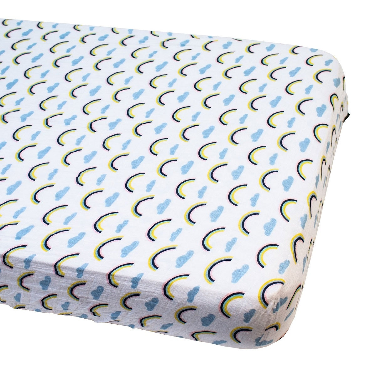 Bebe Au Lait Classic Muslin Fitted Crib Sheet (70x130cm) (18 Designs) - Pupsik Singapore