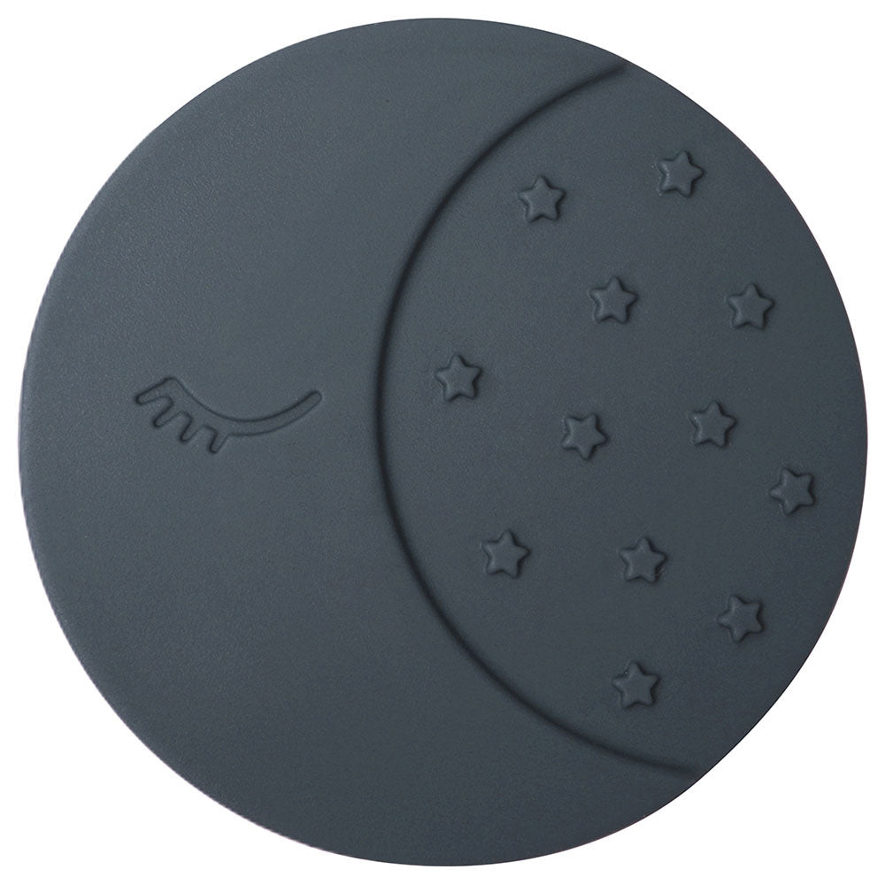 Mushie Silicone Moon Teether - Iron