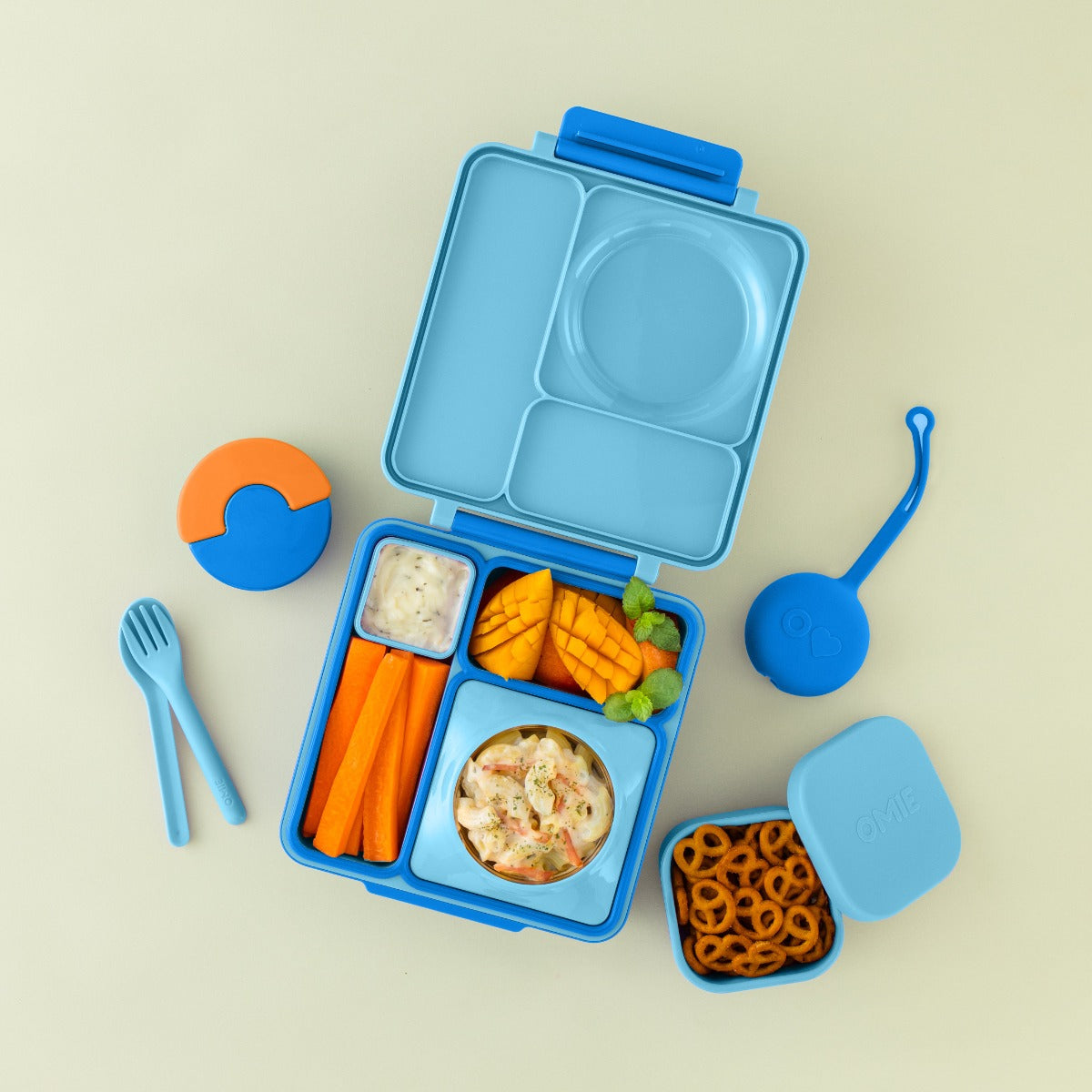 Omie OmieSnack Silicone Snack Containers (4 Colors) - Pupsik Singapore