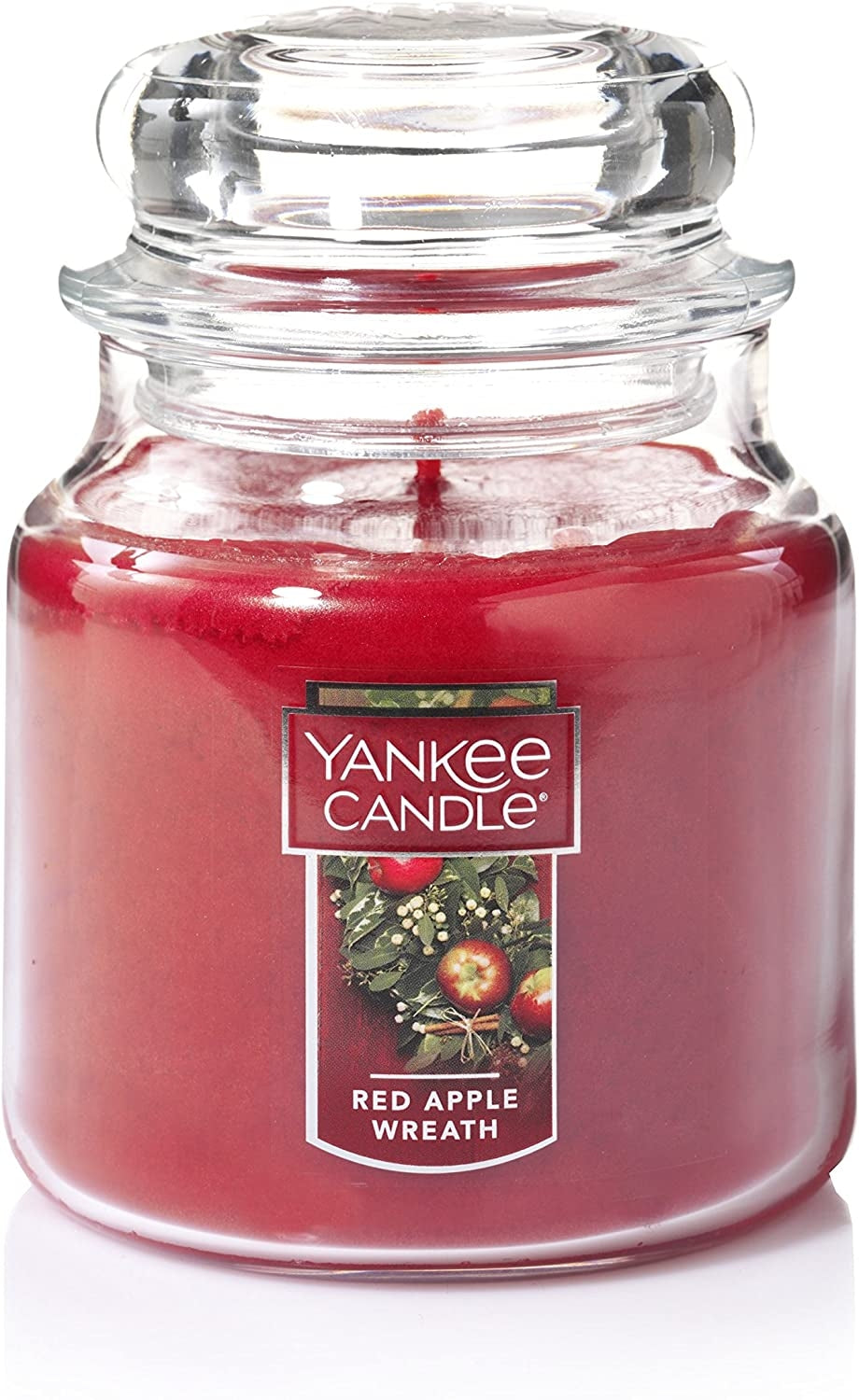 Yankee Candle Medium Jar Candle (14.5oz) - Red Apple Wreath