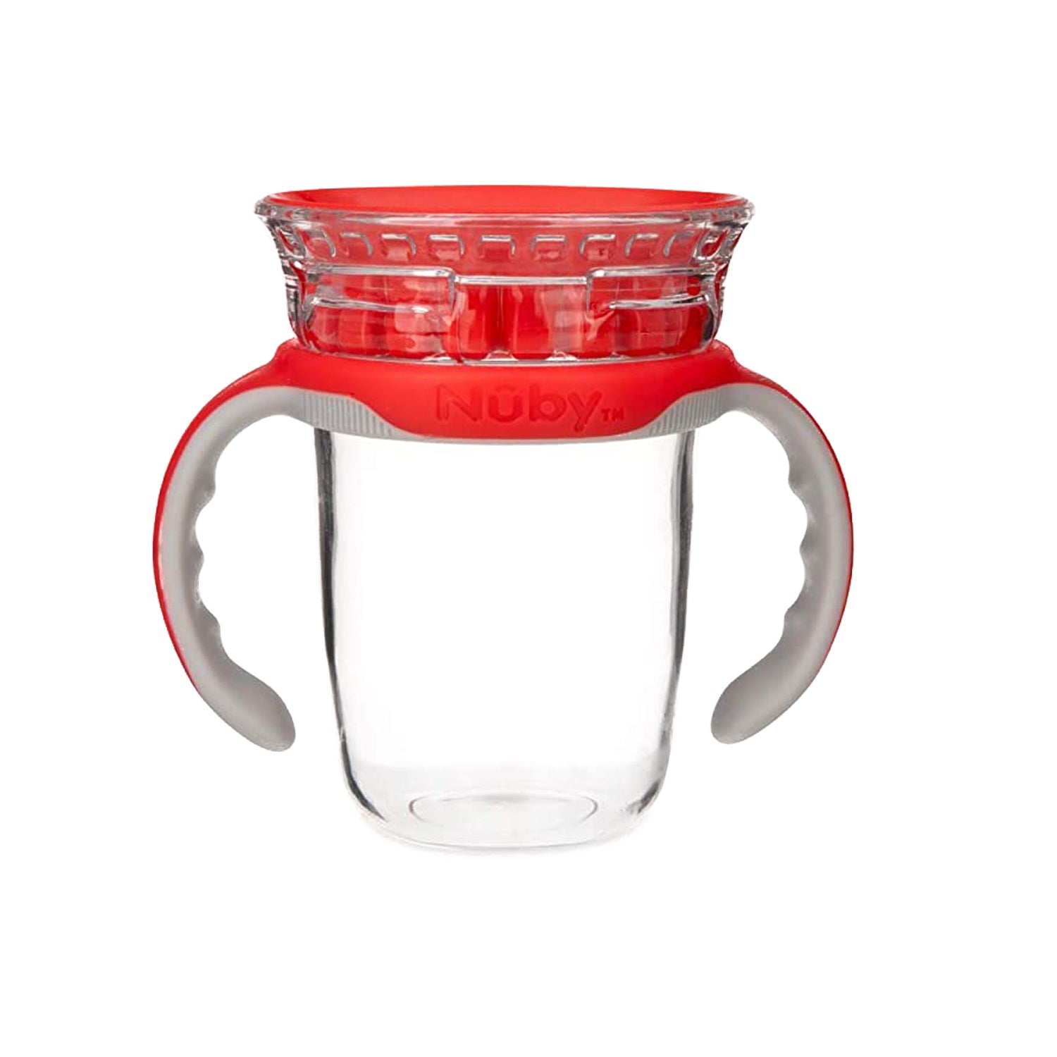 Nuby 360 Edge 2-Stage Drinking Rim Tritan Cup, 240ml (3 Colors) - Pupsik Singapore