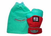 Yummy Mitt Glow-in-the-Dark Teething Mitten - Red & Turquoise