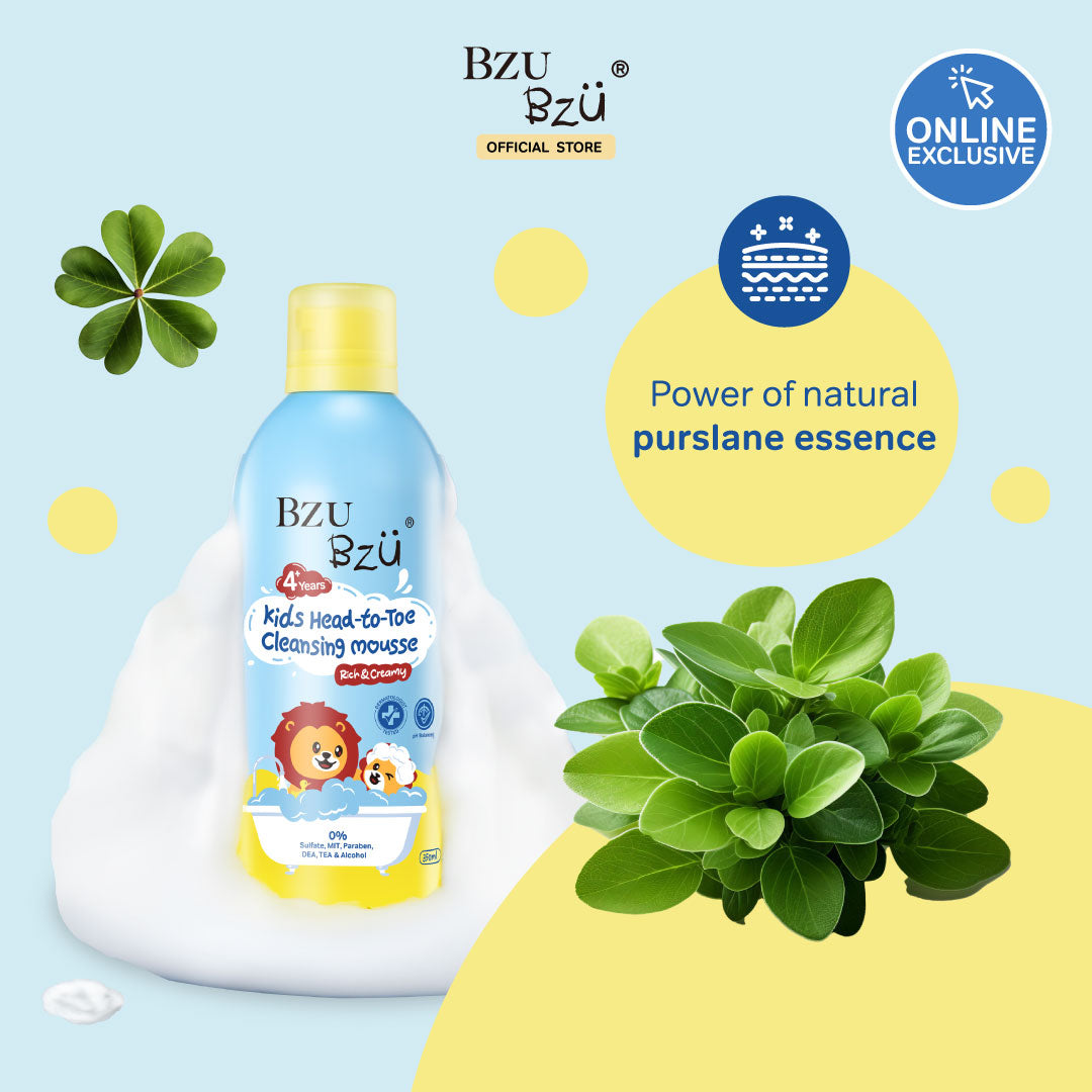 BZU BZU Kids Head-to-Toe Cleansing Mousse 350ml (Exp 09/27)