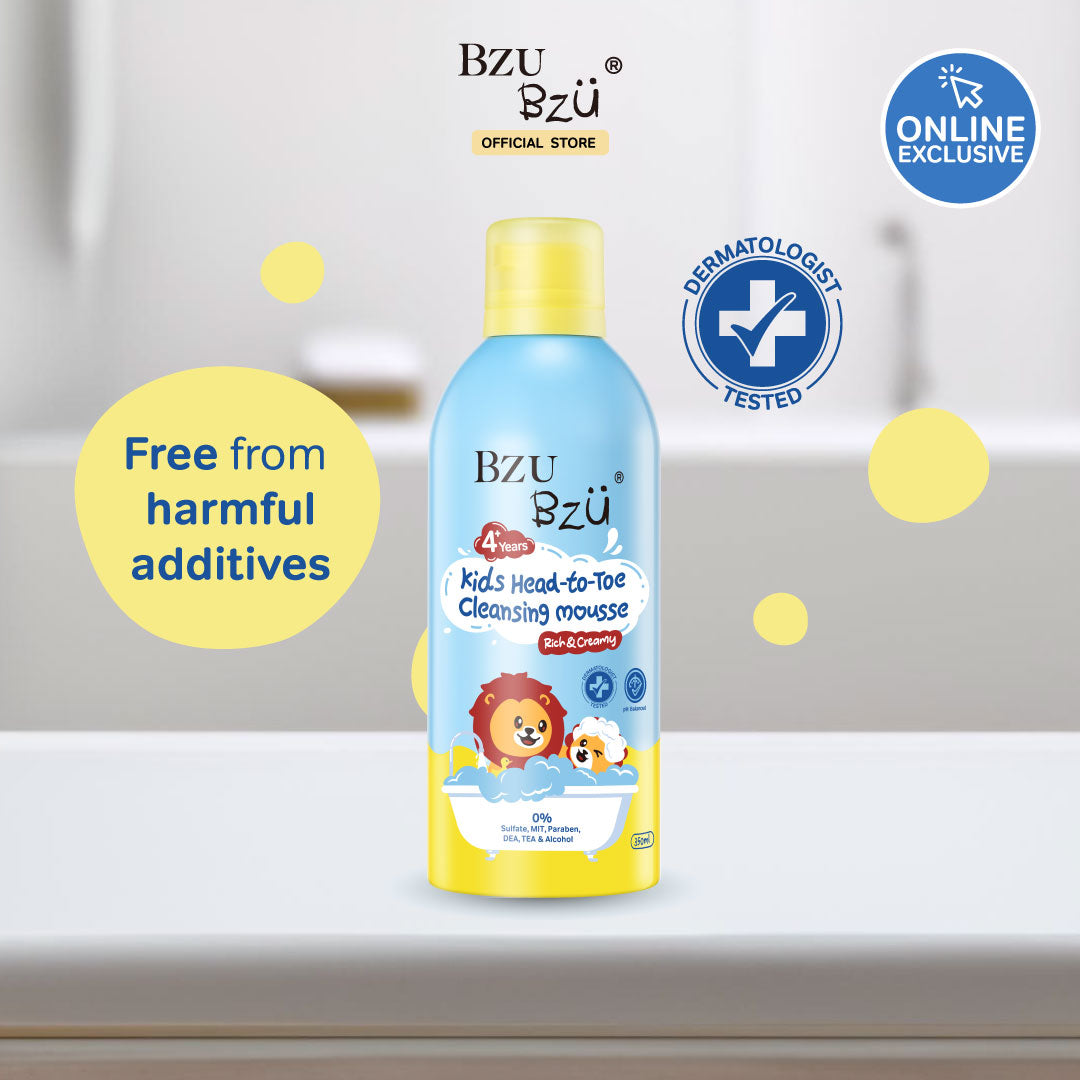 BZU BZU Kids Head-to-Toe Cleansing Mousse 350ml (Exp 09/27)
