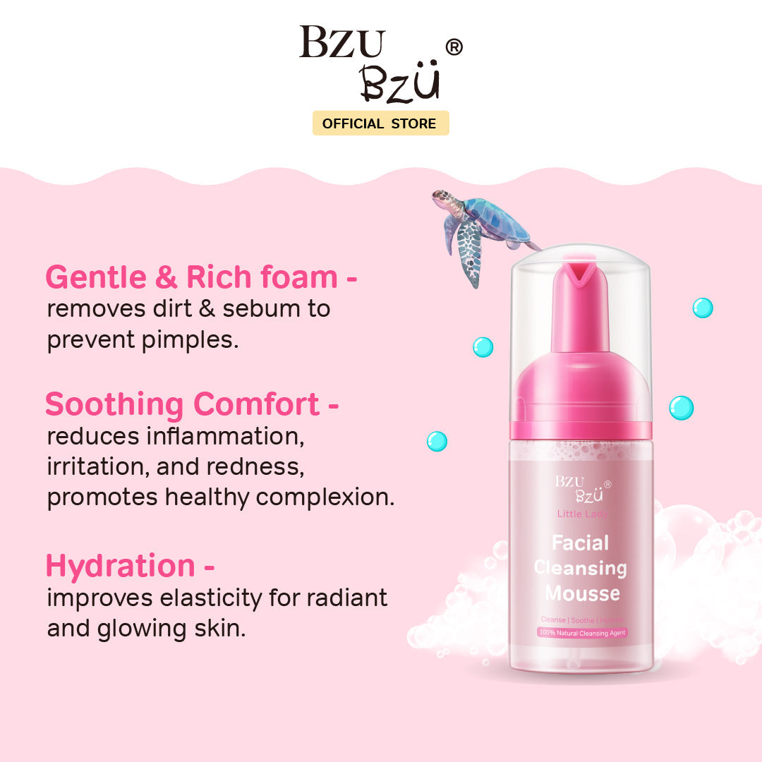 BZU BZU Little Lady Facial Cleansing Mousse, 100ml (Exp 11/27)