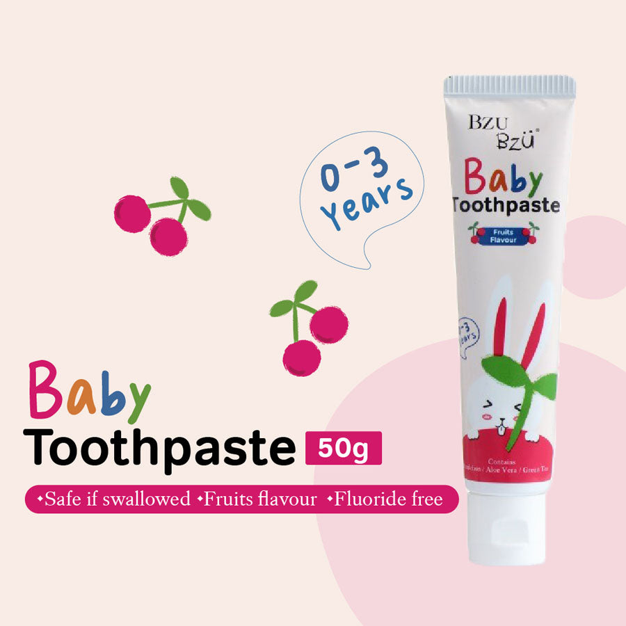 BZU BZU Baby Fluoride-Free Toothpaste, 50g (Exp 10/27)
