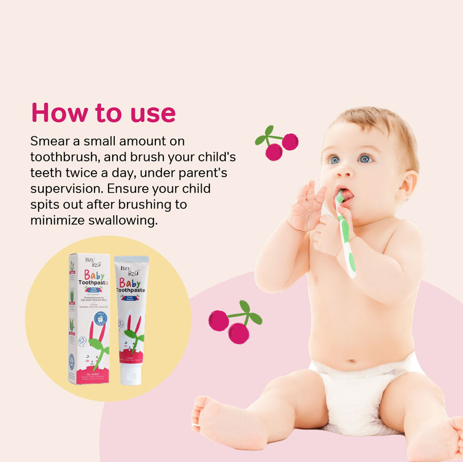 BZU BZU Baby Fluoride-Free Toothpaste, 50g (Exp 10/27)