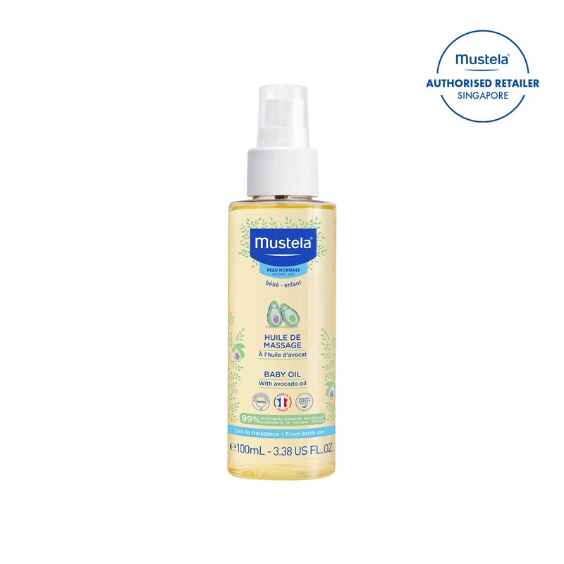 Mustela Baby Oil, 100ml (bef. Massage Oil) (exp 02/28)