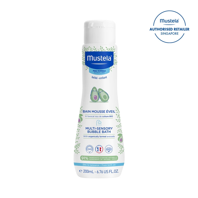 Mustela Multi-Sensory Bubble Bath, 200ml - exp 01/28