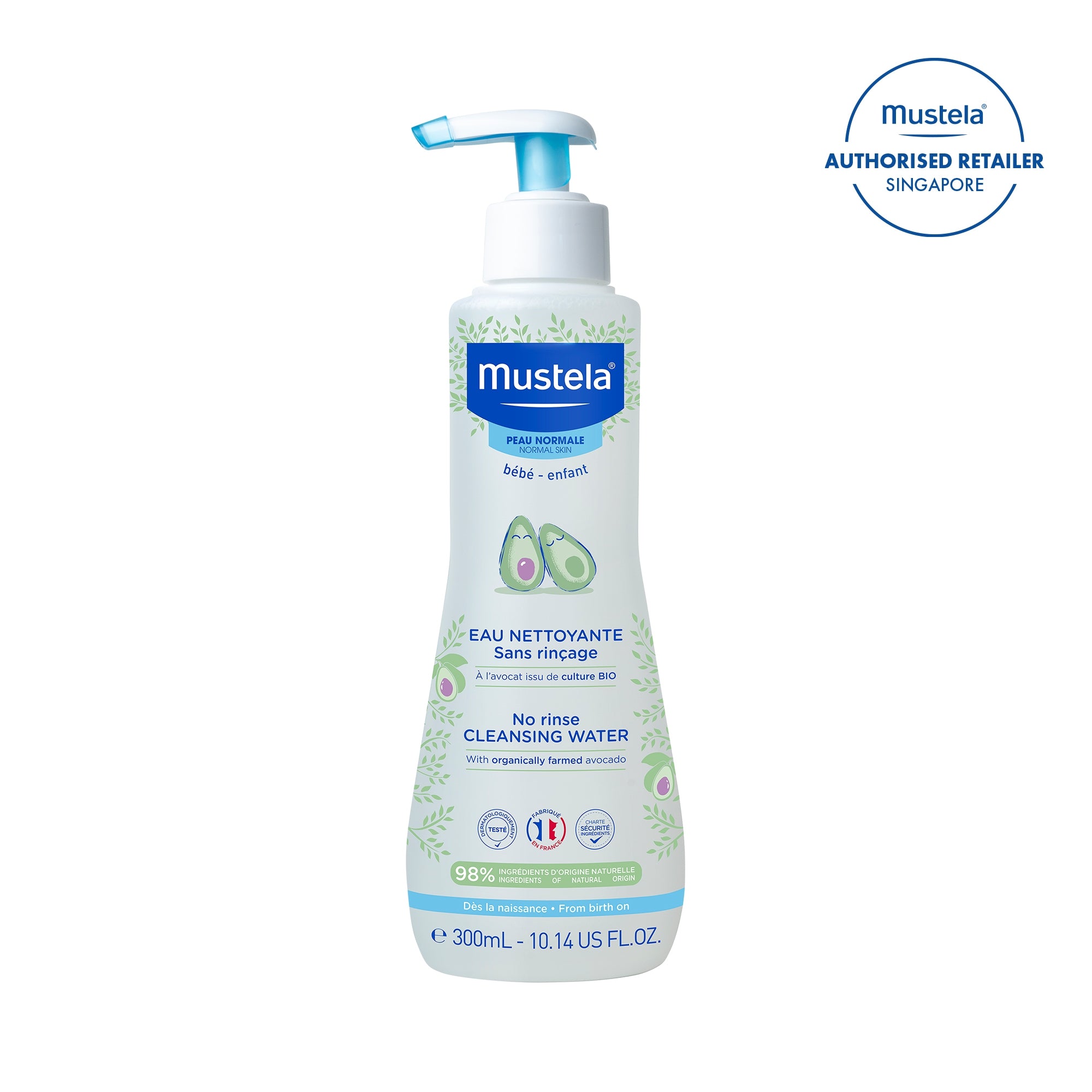 Mustela No-rinse Cleansing Water, 300ml - exp 01/28