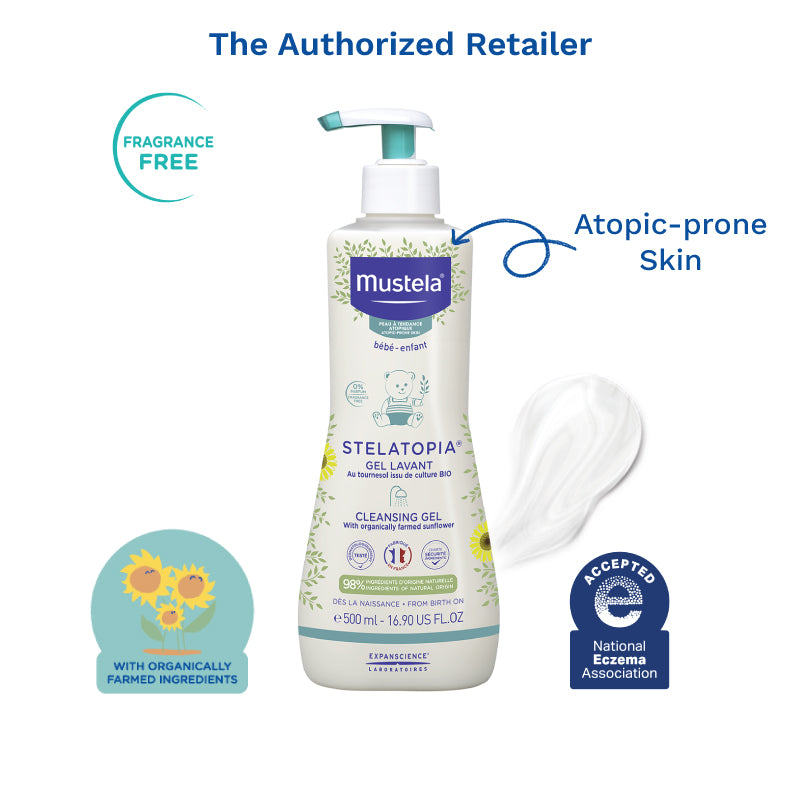 Mustela Stelatopia Cleansing Gel, 500ml - Exp 10/26