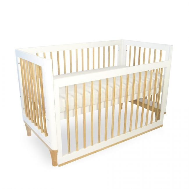 Babyhood Riya Cot (130x70cm) - White Beech