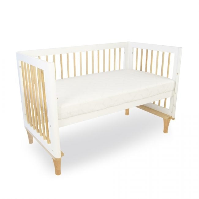 Babyhood Riya Cot (130x70cm) - White Beech