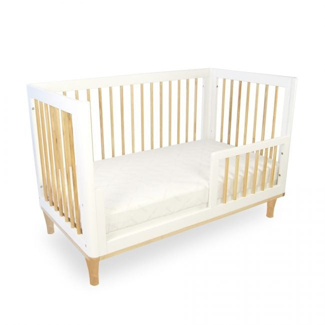 Babyhood Riya Cot (130x70cm) - White Beech