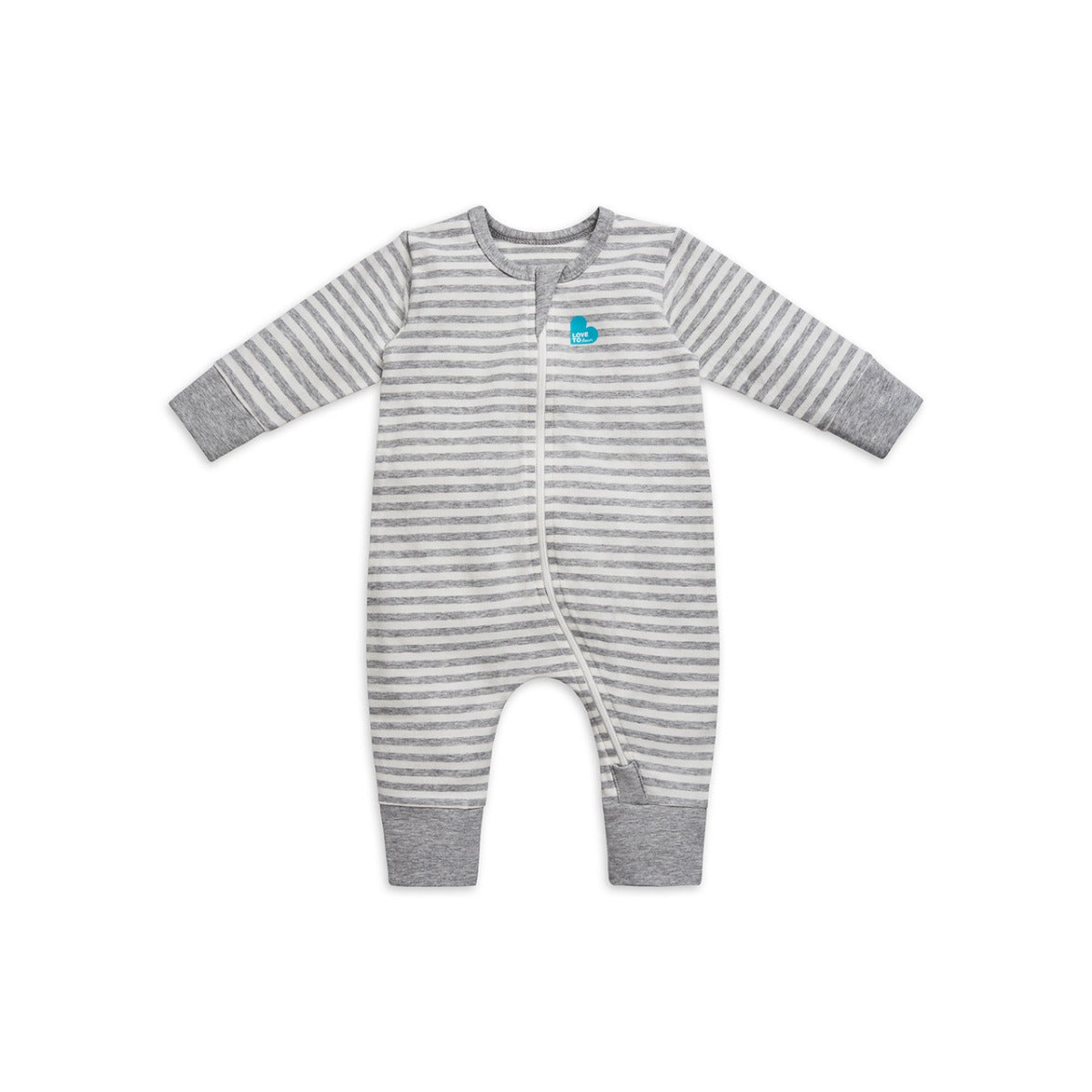 Love to Dream Long Sleeve Footless Romper - Stripe Grey (5 Sizes)