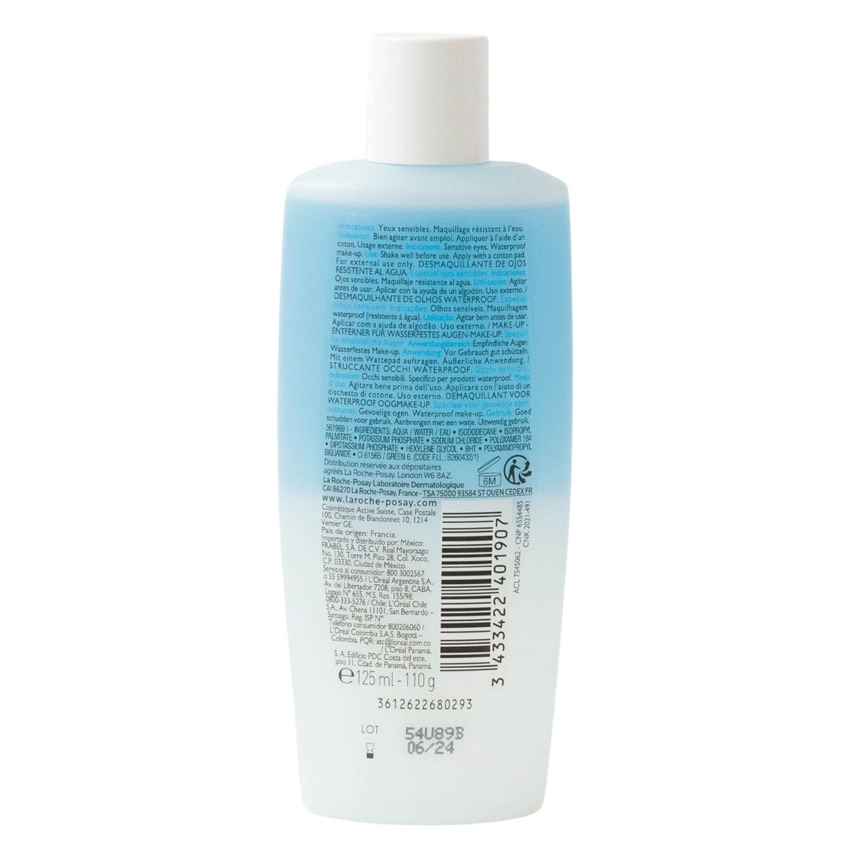 La Roche-Posay Respectissime Waterproof Eye Makeup Remover (125ml) - exp 11/26