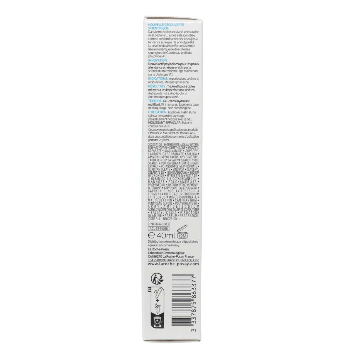 La Roche-Posay Effaclar Duo+M Anti-Imperfections Moisturizer (40ml) - exp 09/26