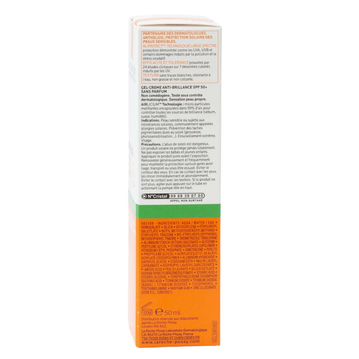 La Roche-Posay Anthelios UVMune 400 SPF50+ Oil-Control Gel-Cream Sunscreen, 50ml (Unscented) - Made in France - exp 11/26